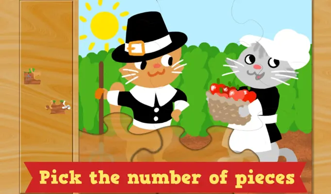 Thanksgiving Puzzles for Kids android App screenshot 0