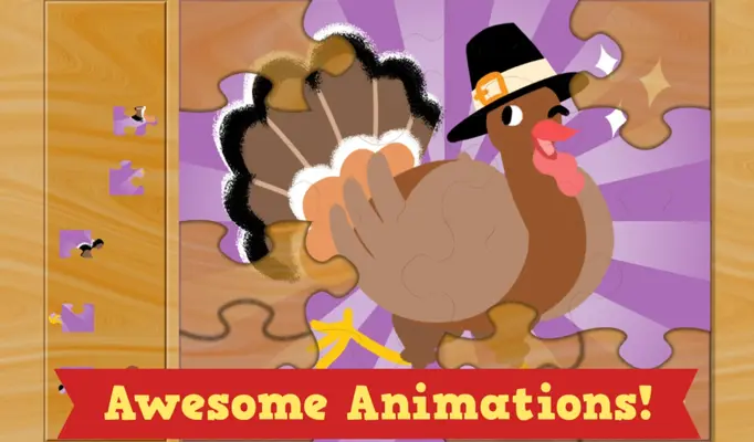 Thanksgiving Puzzles for Kids android App screenshot 2